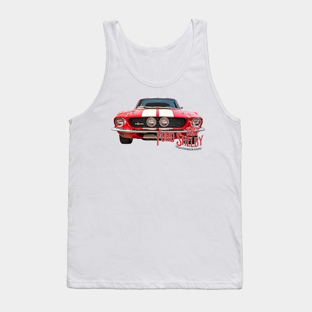 1967 Ford Shelby Cobra GT500 Fastback Coupe Tank Top by Gestalt Imagery